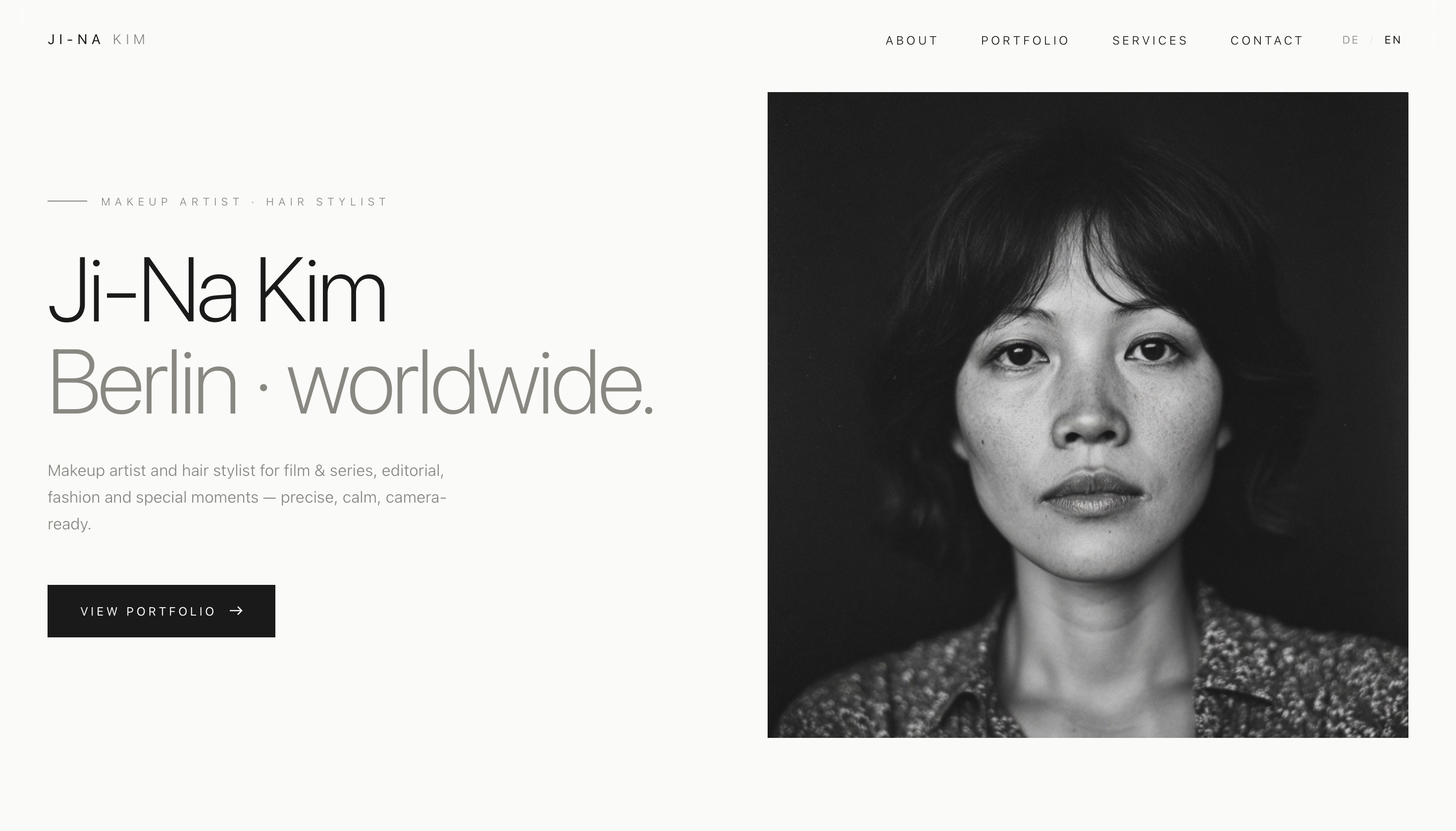 Ji-Na Kim — Editorial Brand Site